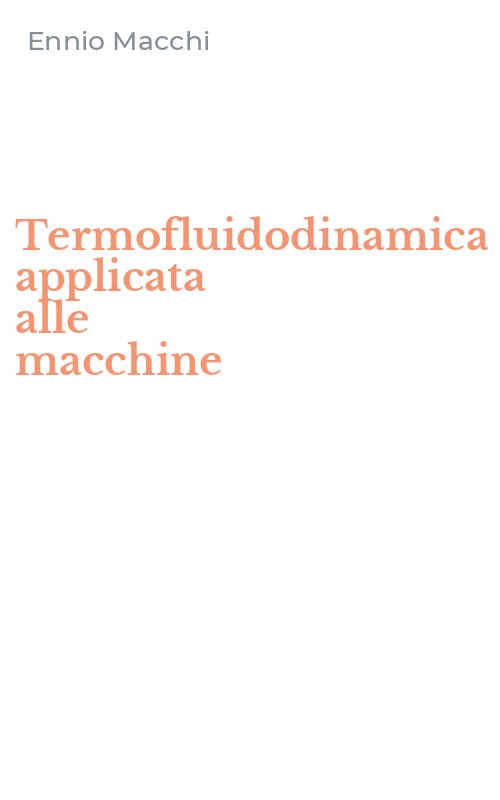 Termofluidodinamica applicata alle macchine