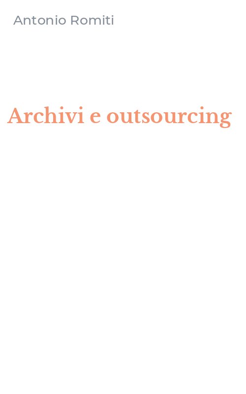 Archivi e outsourcing