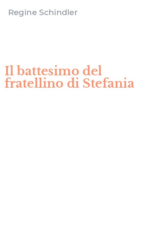 Il battesimo del fratellino di Stefania