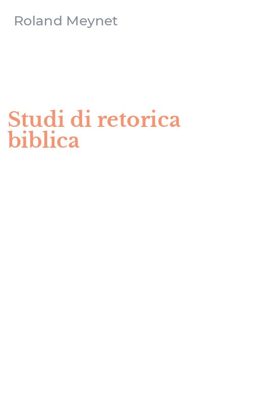 Studi di retorica biblica