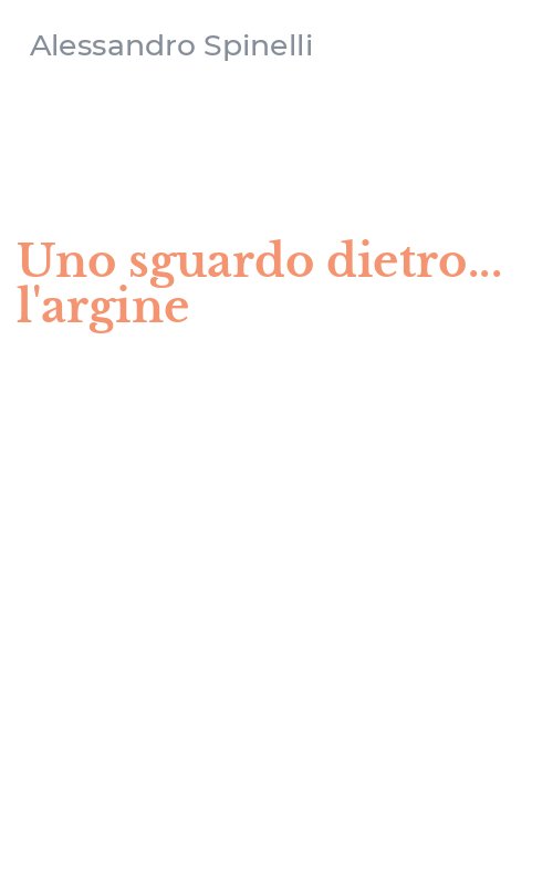 Uno sguardo dietro... l'argine