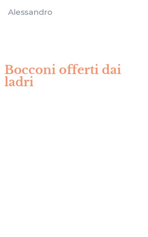 Bocconi offerti dai ladri