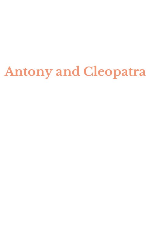Antony and Cleopatra