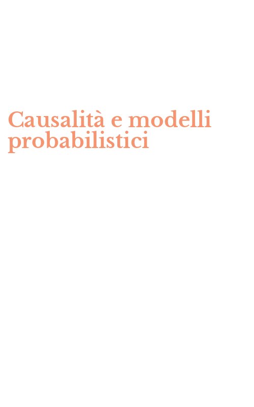 Causalità e modelli probabilistici