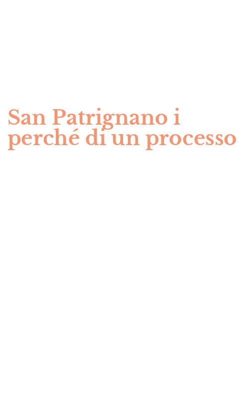San Patrignano i perché di un processo