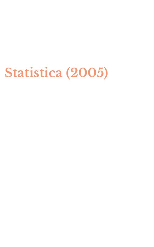 Statistica (2005)