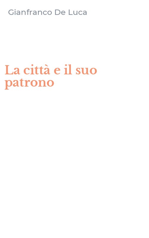La città e il suo patrono