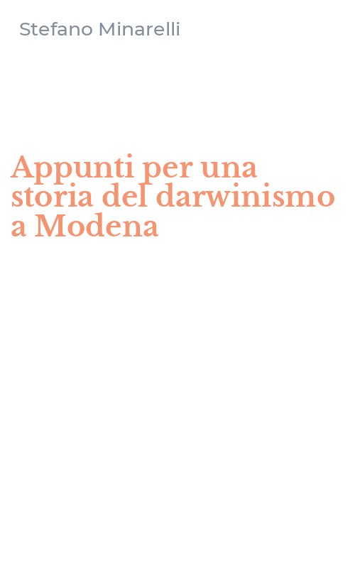 Appunti per una storia del darwinismo a Modena