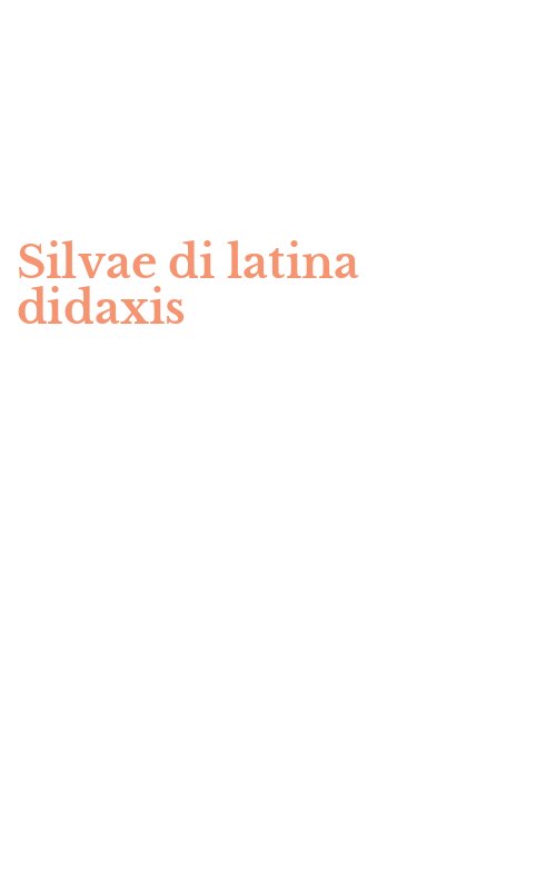 Silvae di latina didaxis