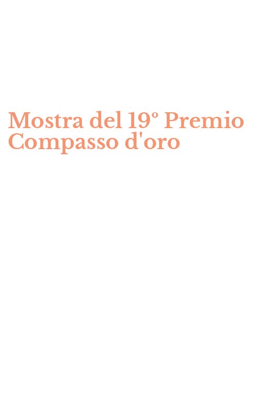 Mostra del 19º Premio Compasso d'oro