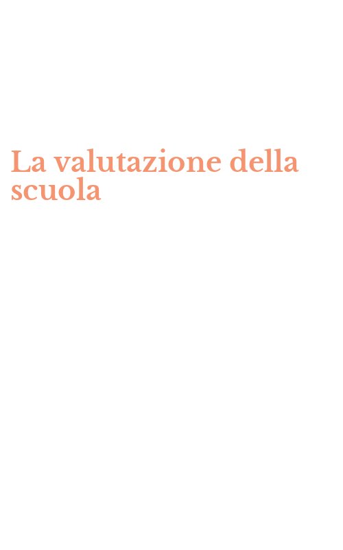 La valutazione della scuola