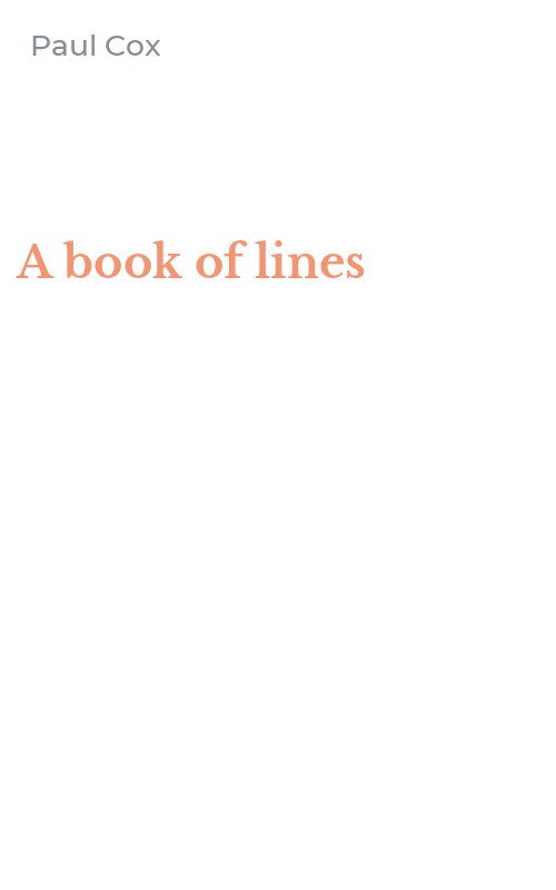 A book of lines