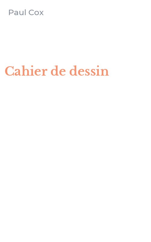 Cahier de dessin