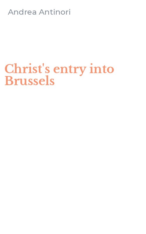 Christ's entry into Brussels