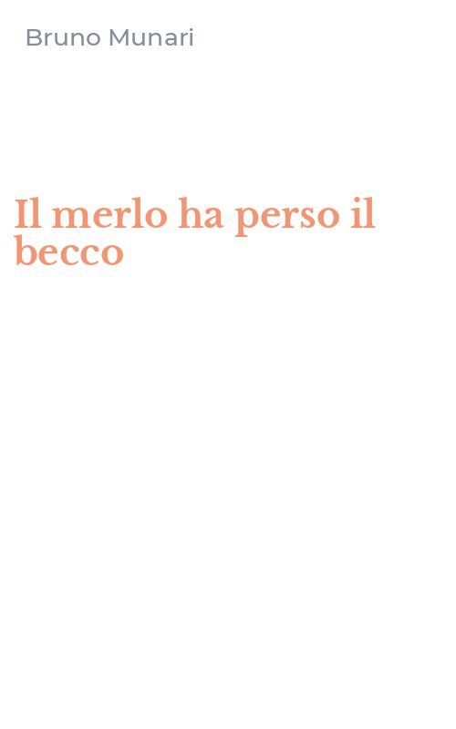 Il merlo ha perso il becco