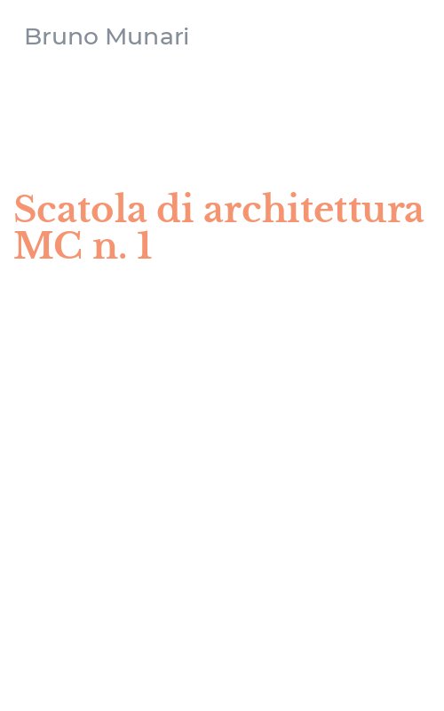 Scatola di architettura MC n. 1