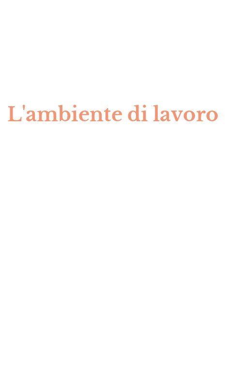 L'ambiente di lavoro