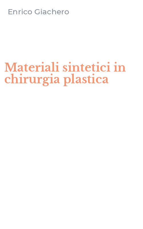 Materiali sintetici in chirurgia plastica