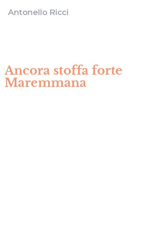 Ancora stoffa forte Maremmana
