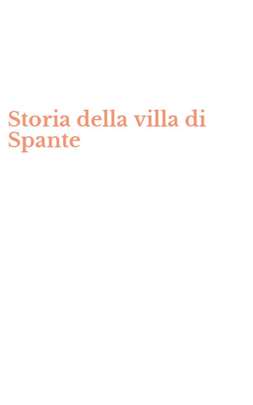 Storia della villa di Spante
