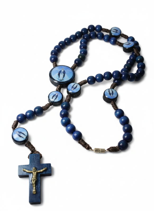 ROSARIO MIRACOLOSA LEGNO BLU