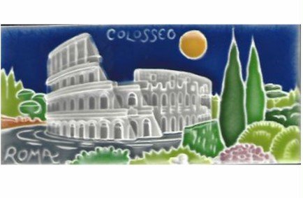 FORMELLA CERAMICA COLOSSEO