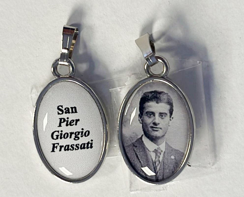 MEDAGLIA SAN PIER GIORGIO FRASSATI 12x18 mm
