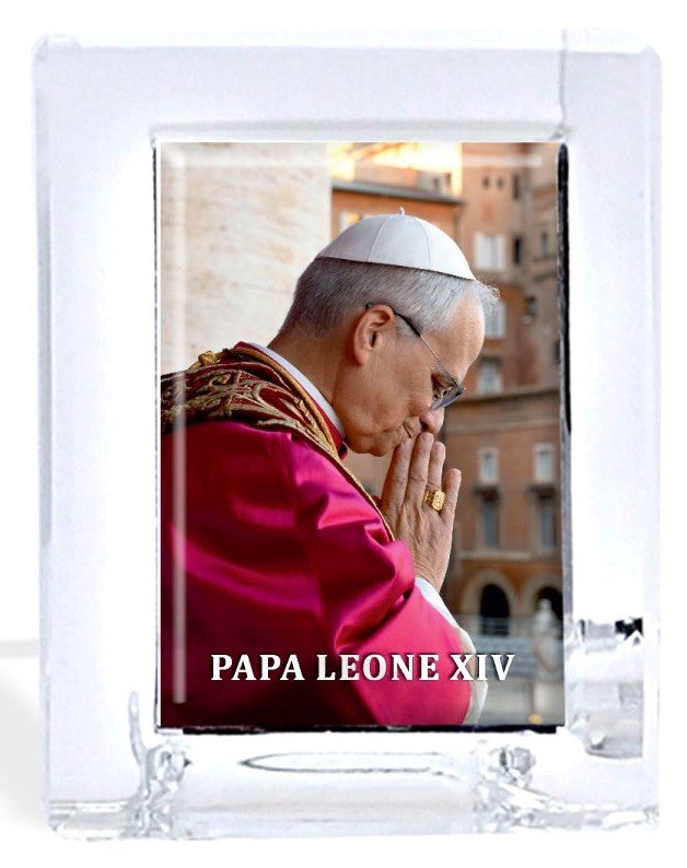 QUADRETTO PAPA LEONE XIV 31x45 mm