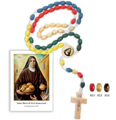 ROSARIO LEGNO CORDA MARIA DI GESÙ SANTOCANALE