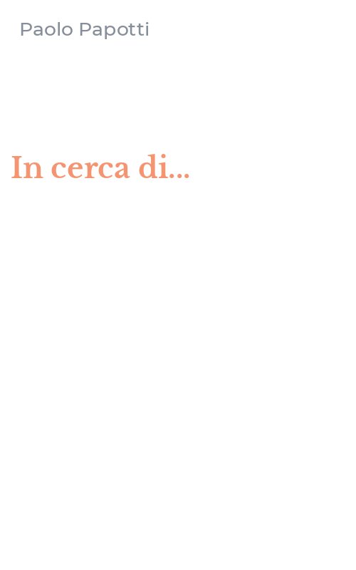 In cerca di...