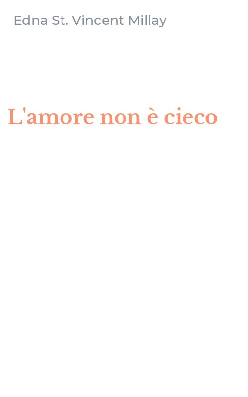 L'amore non è cieco