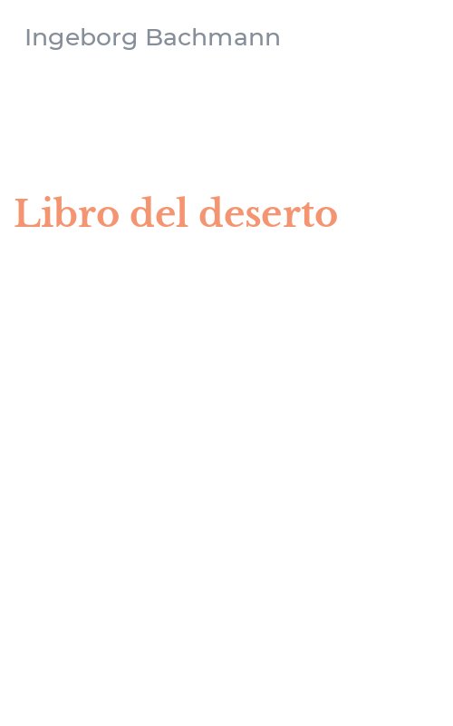 Libro del deserto