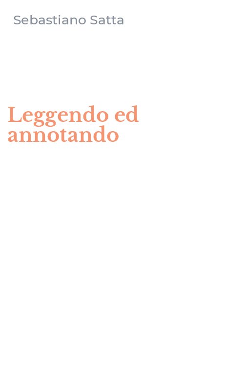 Leggendo ed annotando