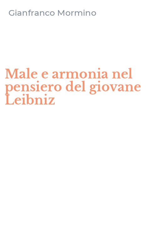 Male e armonia nel pensiero del giovane Leibniz