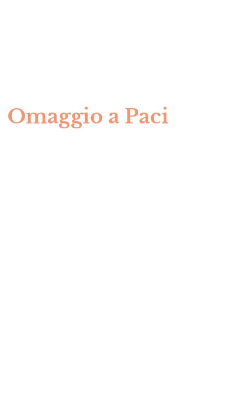 Omaggio a Paci