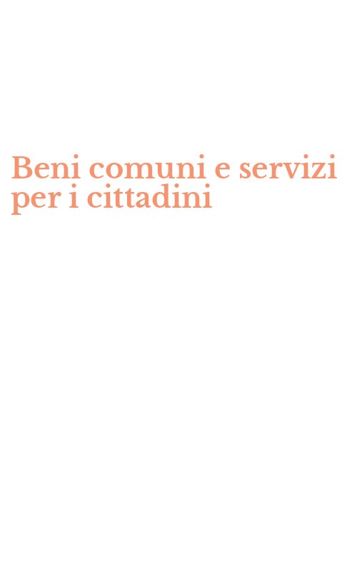 Beni comuni e servizi per i cittadini