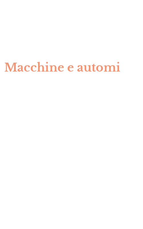 Macchine e automi