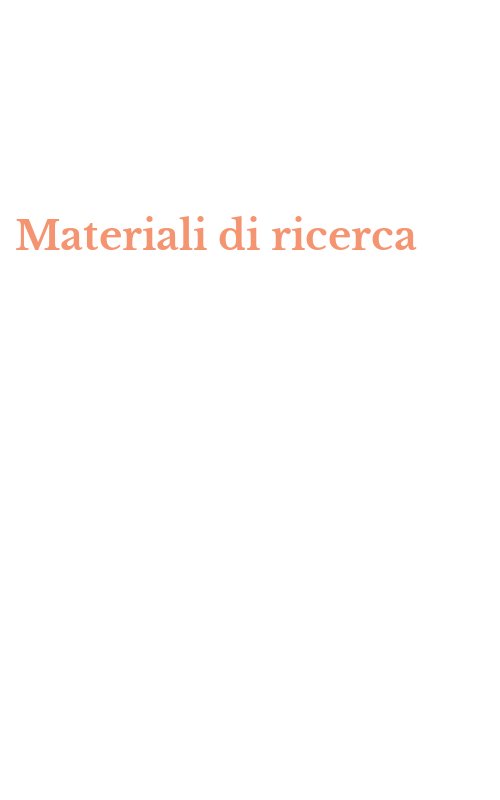 Materiali di ricerca
