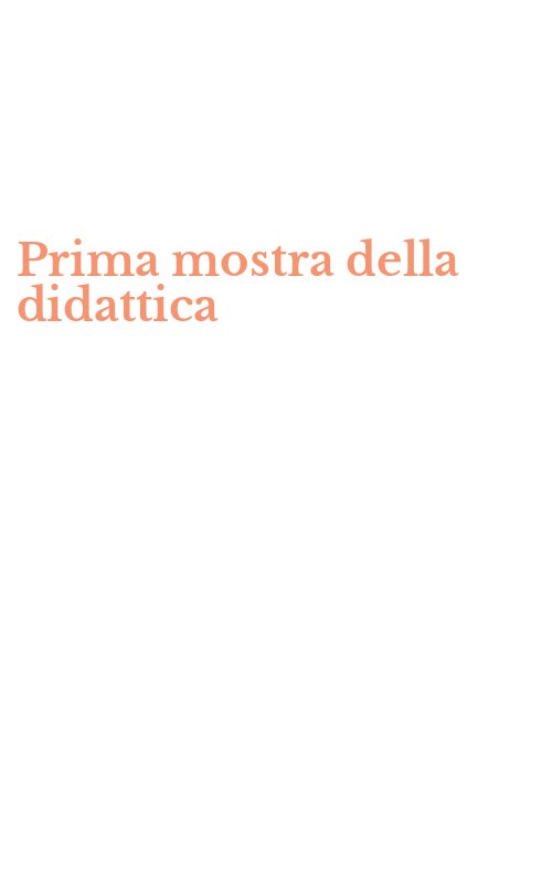 Prima mostra della didattica