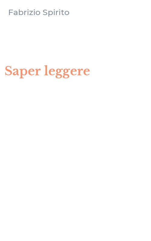 Saper leggere