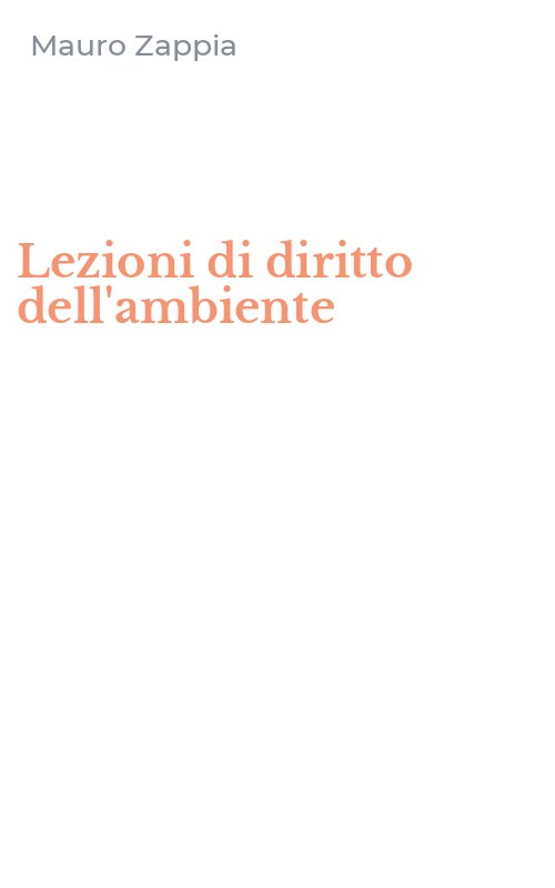 Lezioni di diritto dell'ambiente