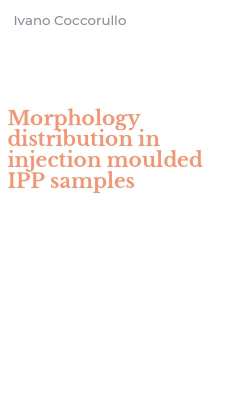 Morphology distribution in injection moulded IPP samples