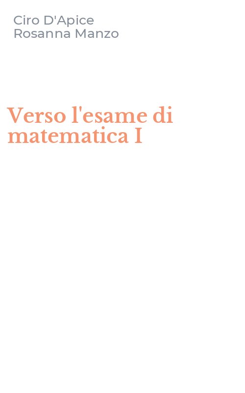 Verso l'esame di matematica I