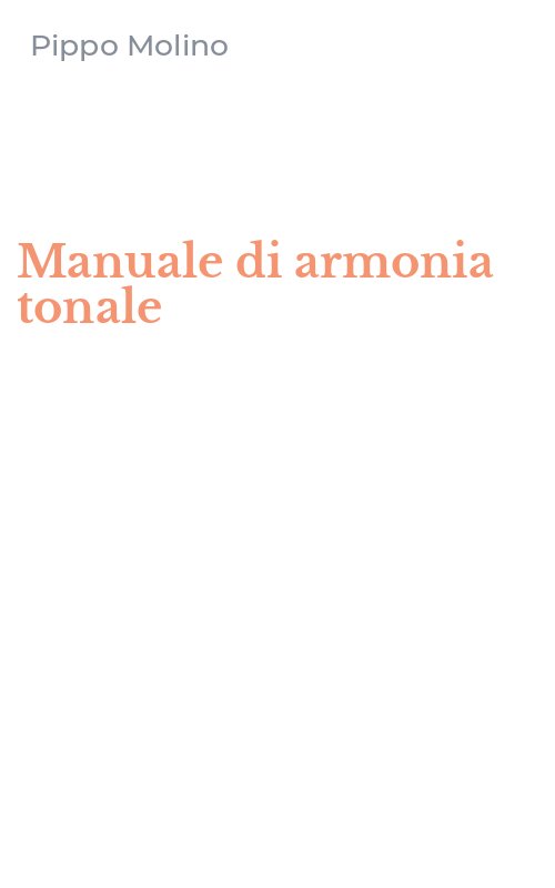 Manuale di armonia tonale