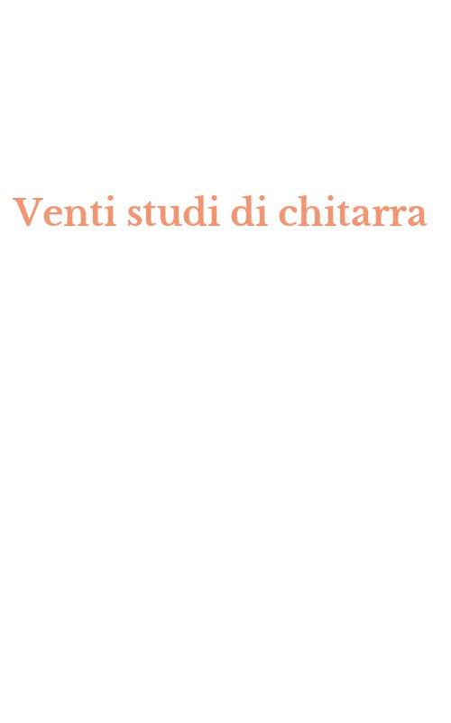 Venti studi di chitarra