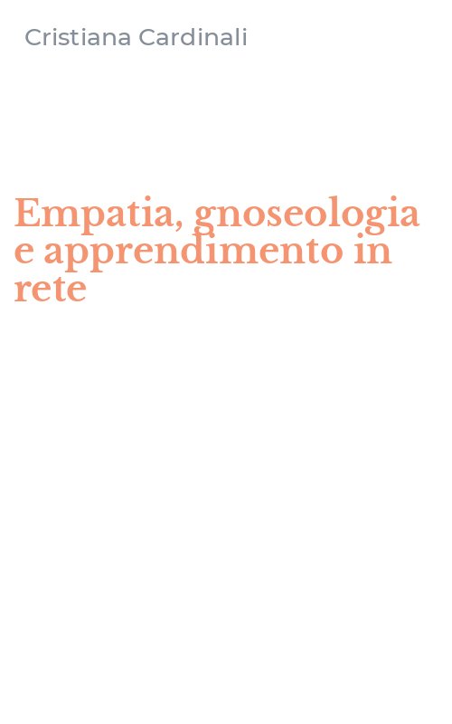 Empatia, gnoseologia e apprendimento in rete