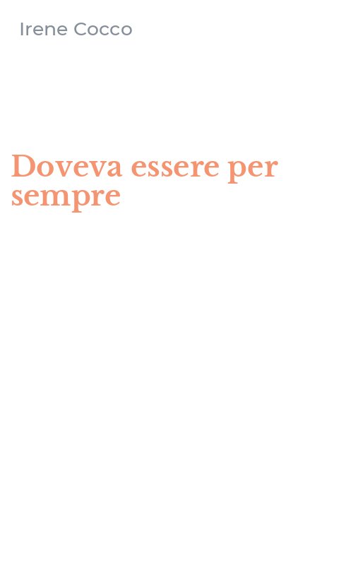 Doveva essere per sempre