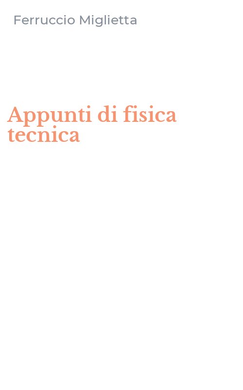 Appunti di fisica tecnica