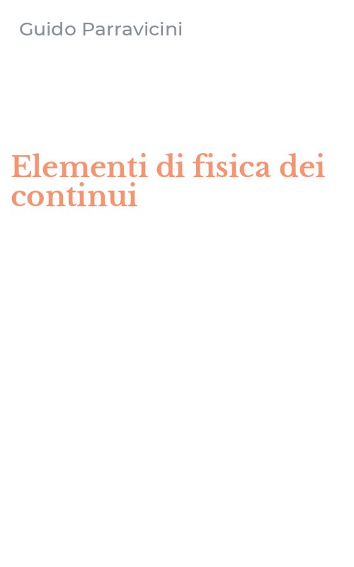 Elementi di fisica dei continui