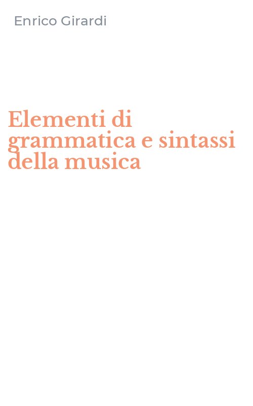 Elementi di grammatica e sintassi della musica